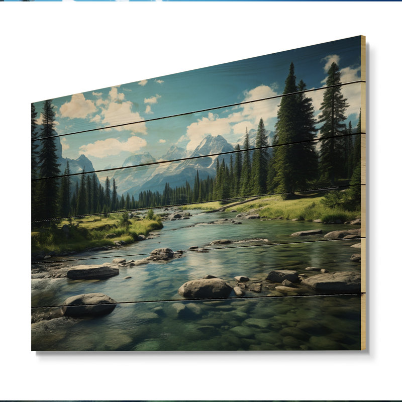Boser Canada Banff Symphony II sur impression sur bois, H 30 po x l 40 po x P 0,78 po