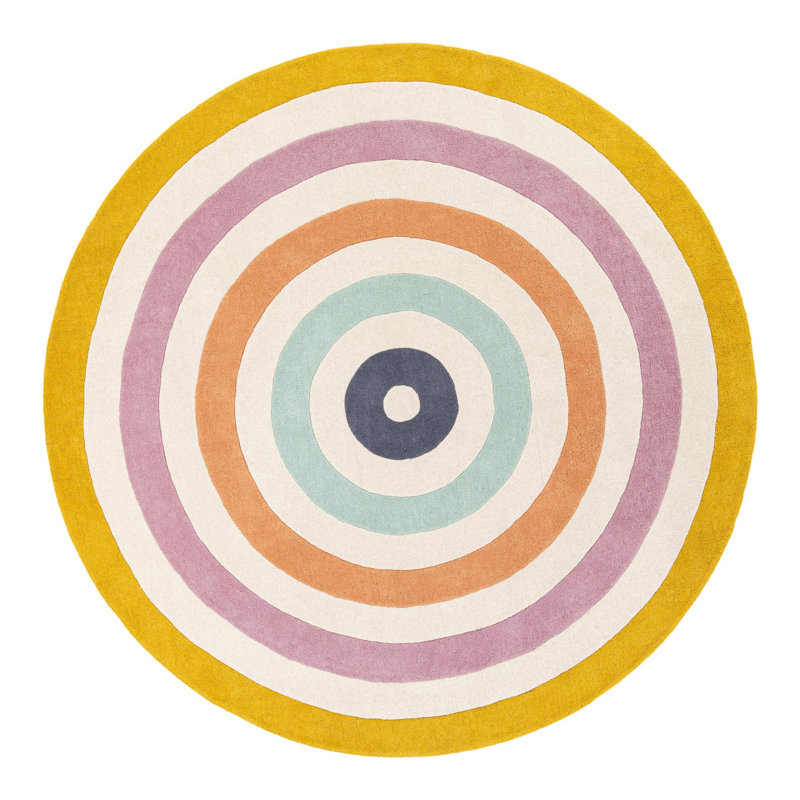 Latitude Run® Hand Tufted Wool Rug, Round 7'10"