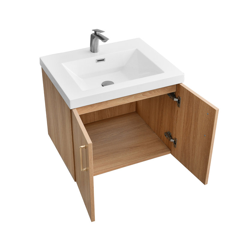 Meuble-lavabo moderne 24 po avec lavabo, 24"