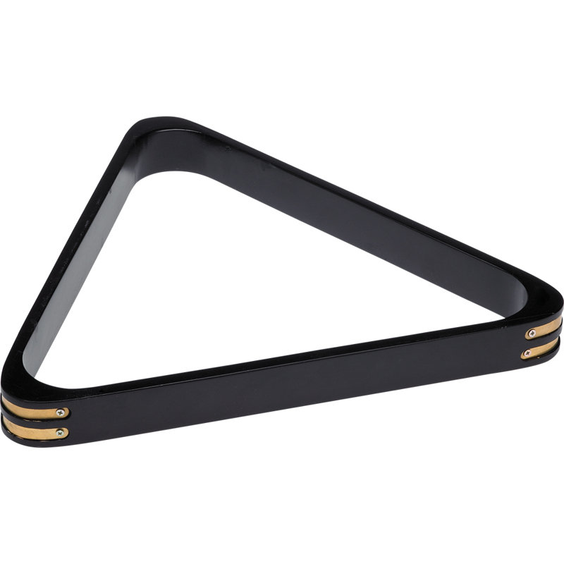 Action RK8B Wooden 8-Ball Rack with Brass Corners - Midnight, Midnight