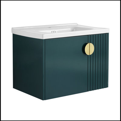Ensemble de meuble-lavabo simple avec plateau 27,75 Rombert