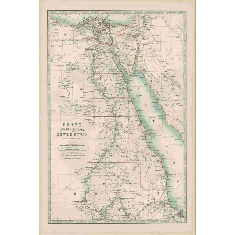 Carte de Johnston par Johnston, H 12 po x l 8 po