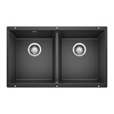 Precis SILGRANIT 29" L X 18.13'' W Double Bowl Undermount Kitchen Sink
