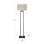 150.5cm Gloss Traditional Floor Lamp