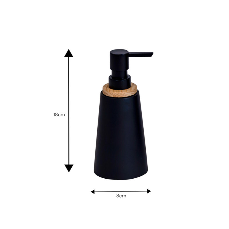 Richae Soap / Lotion Dispenser, Black