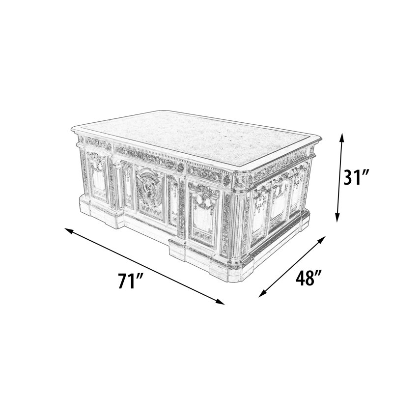 Bureau double caisson 71 po