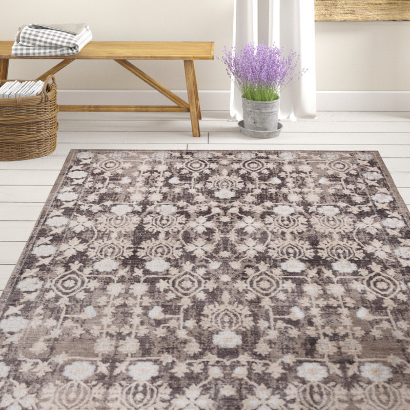 Tapis taupe / brun Rummond, Rectangle 7 pi 10 po x 10 pi 6 po