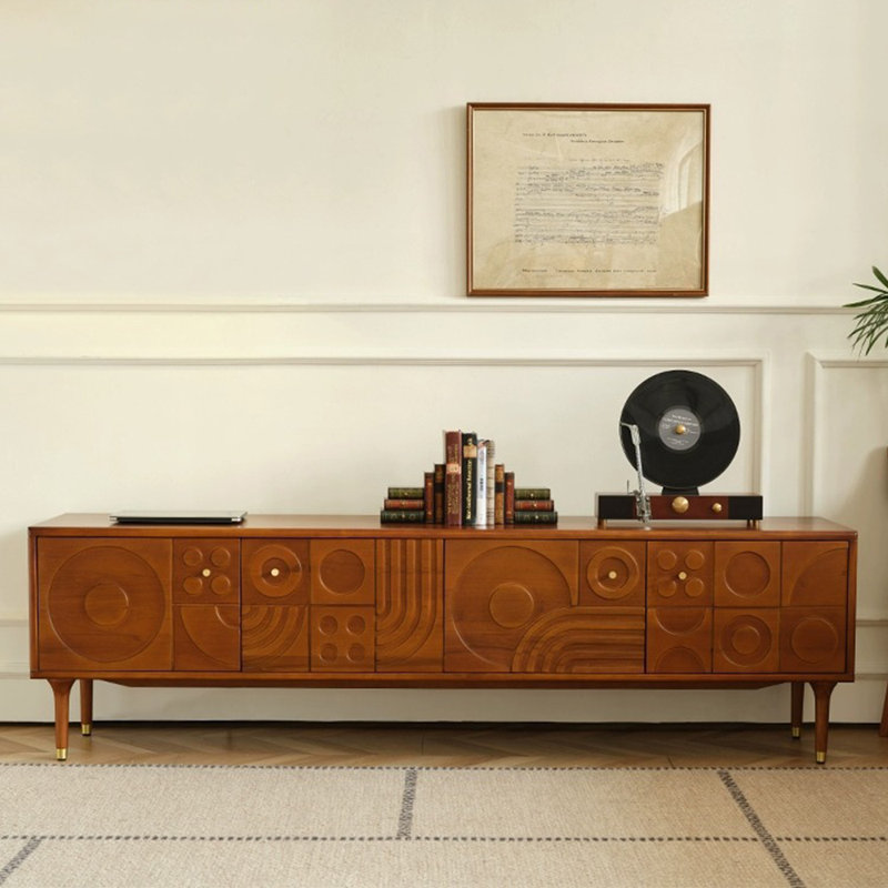 Meuble télé Creative French, H 22,44 po x L 70,87 po x l 17,72 po, Bois massif