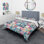 Multicolor Heart Patchwork Polyester Patchwork Duvet Cover Set