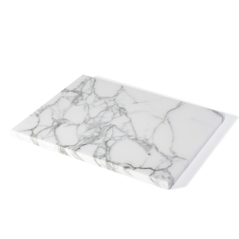Plateau rectangulaire en marbre naturel Guein, Arabescato