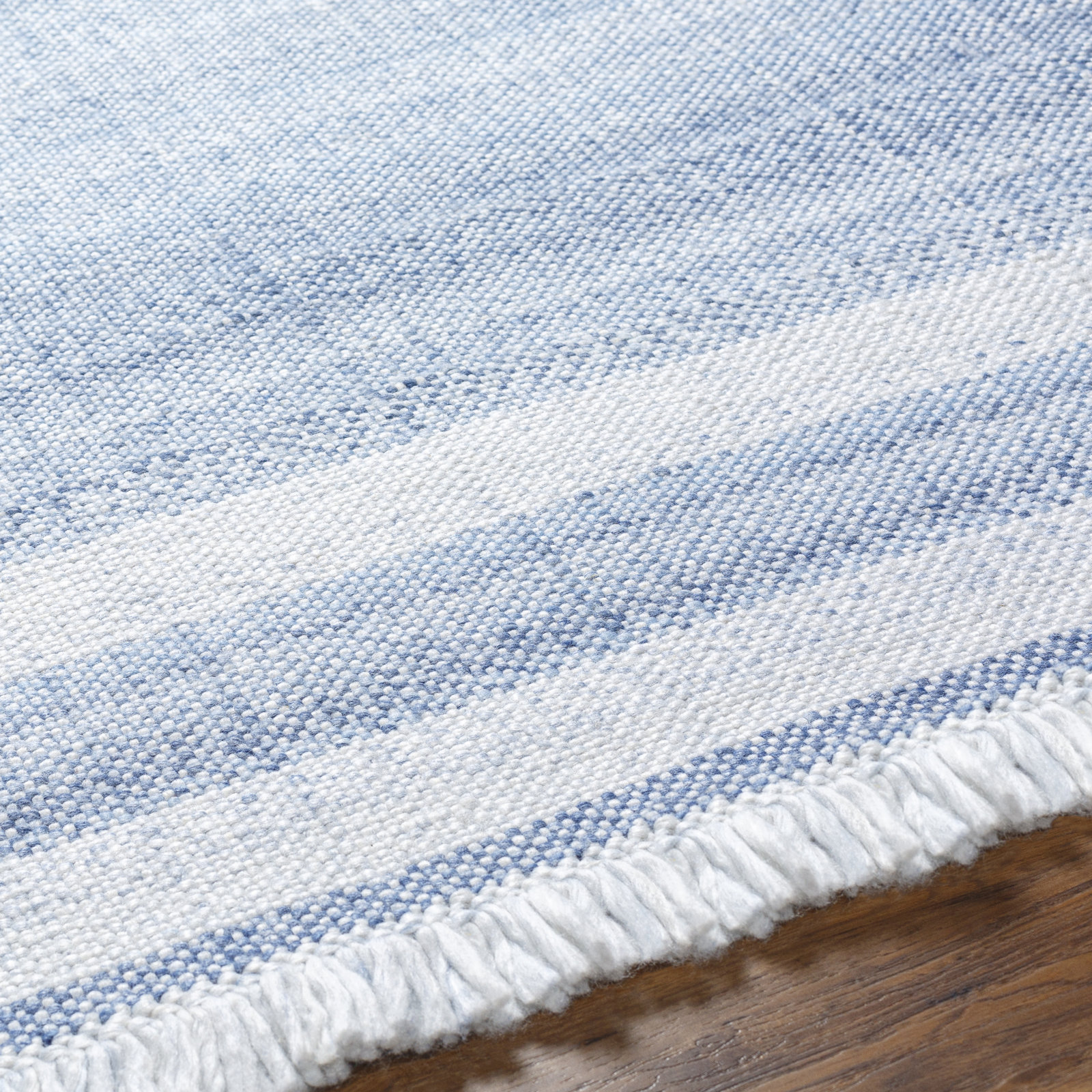 Bretson Hand-Woven Outdoor Striped Rug, Rectangle 9' x 12'