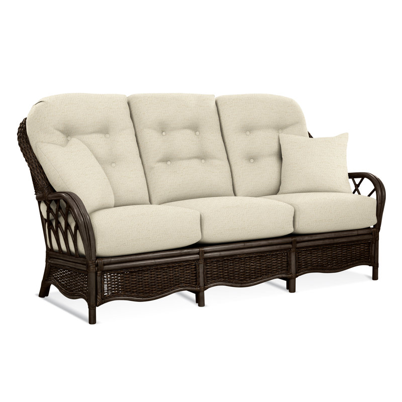Everglade Sofa, Ivory Crypton Performance; 0886-91, Coffee