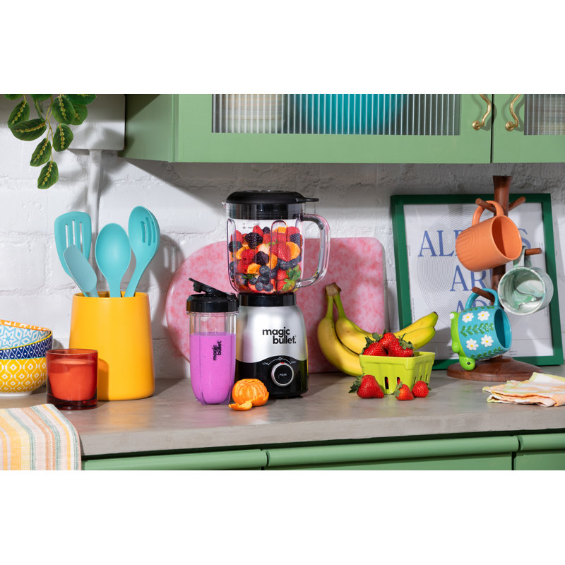 Magic Bullet Full Size Blender Combo 48oz Silver