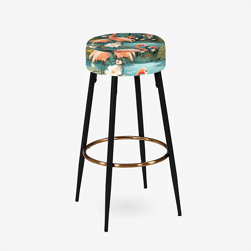 Camak - Ensemble de 2 tabourets à imprimé animal