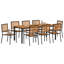 9 Piece Garden Dining Set-2114568247