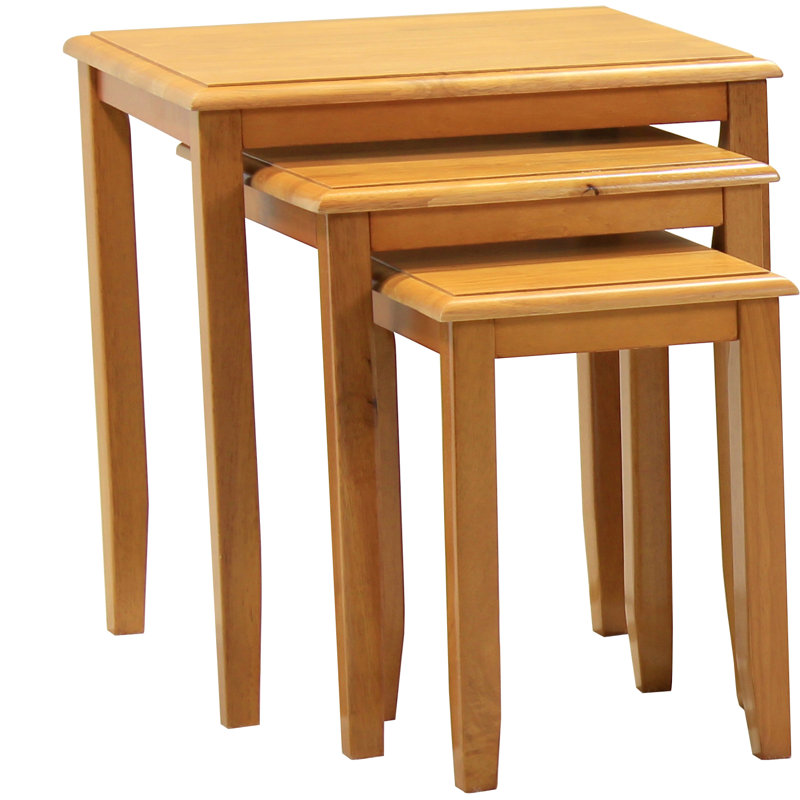 Pennsburg Solid Wood Nesting Tables, Maple