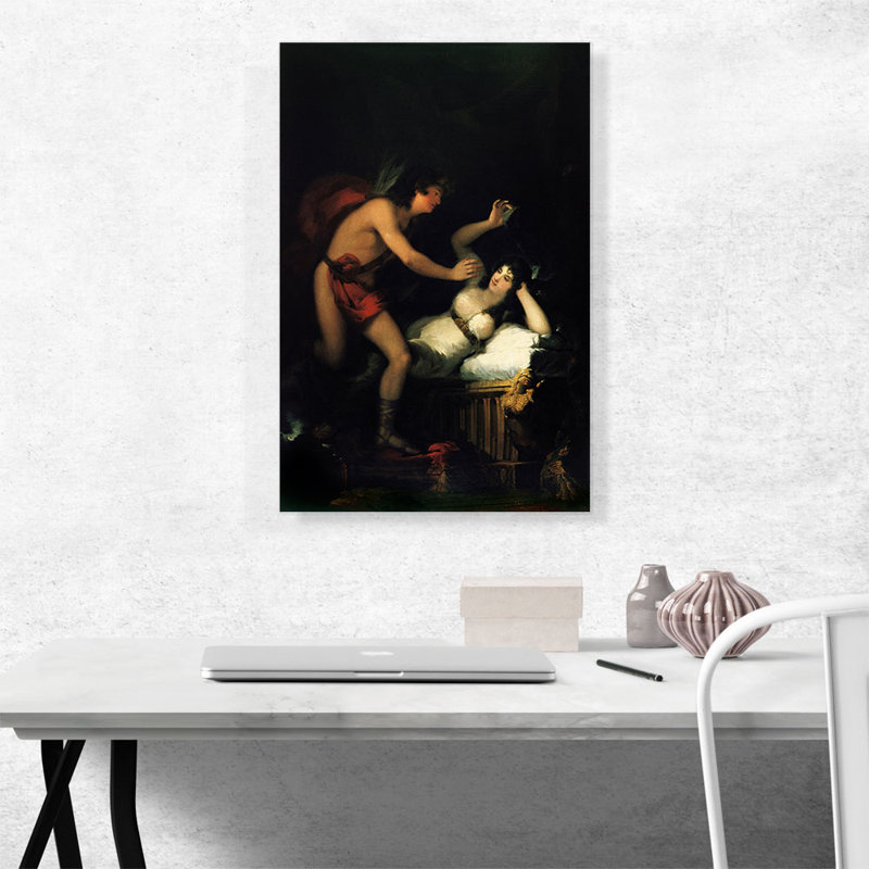 «Allegory of Love, Cupid and Psyche 1805» par Francisco Goya, reproduction d'art sur toile tendue