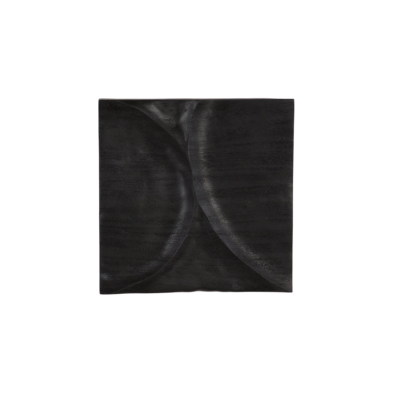 Curve Wall Tile, Wave, Black, Black