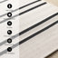 Tapis rayé blanc intérieur / extérieur scandinave-1000391711