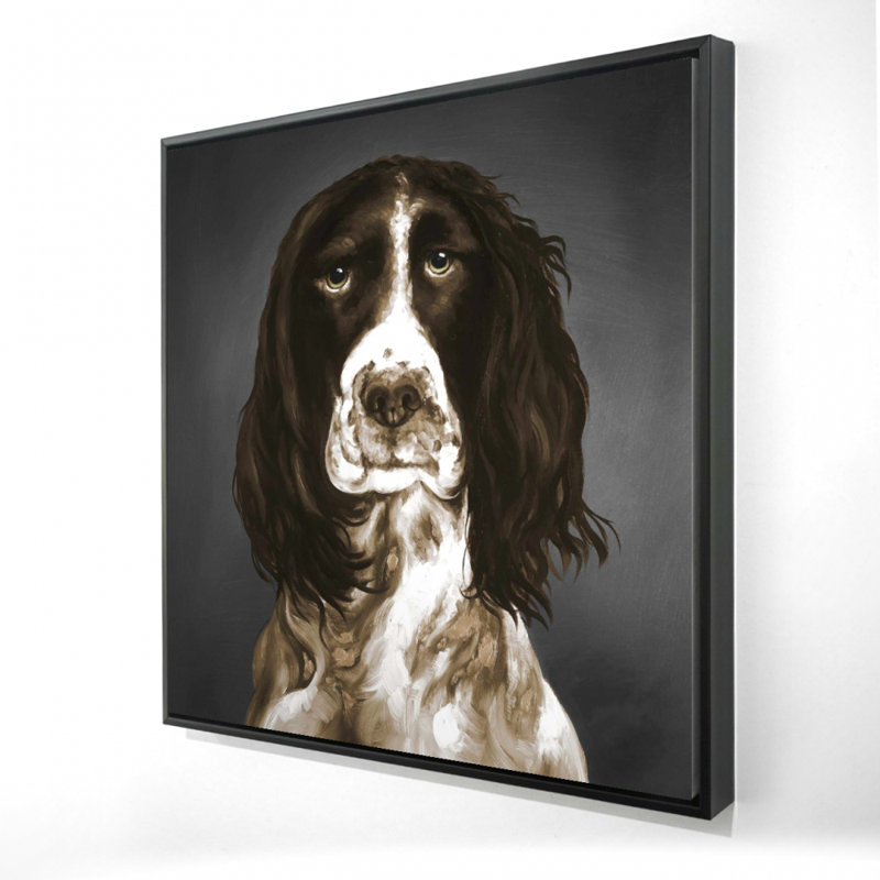 Brown English Springer Spaniel Framed Canvas | Home Decor