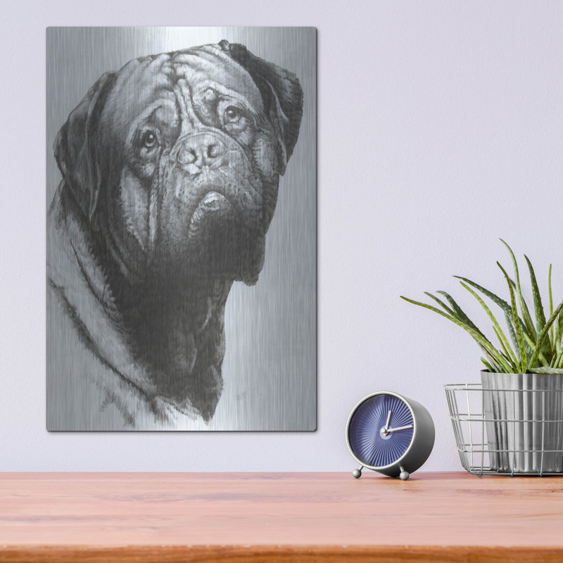 «Dogo De Bordeaux» par Barbara Keith, H 16 po x l 12 po