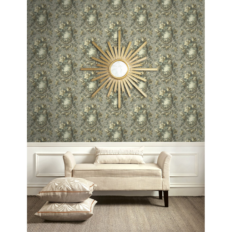 Annada Non-Pasted Floral, Light Brown/Beige