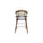 Upholstered Counter Stool with Solid Wood Frame