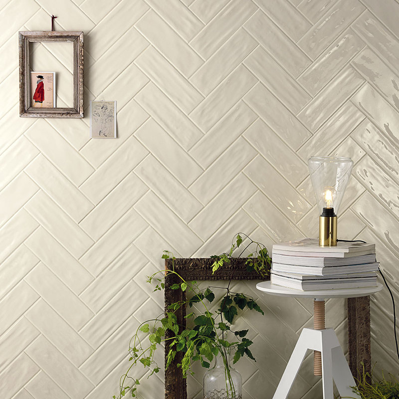 Sarasota 4X12 Ceramic Subway Wall Tile, Bone