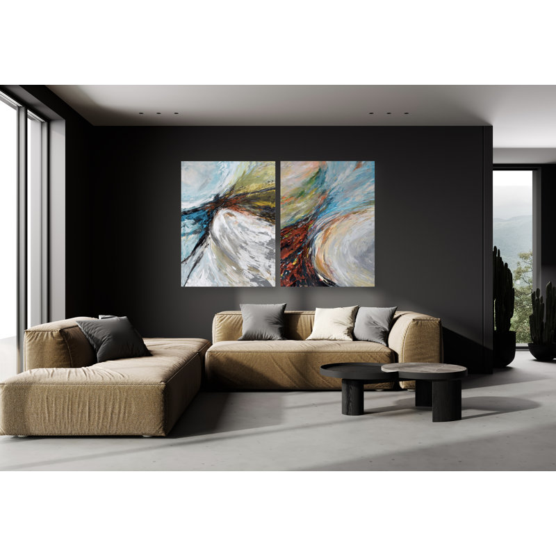 «Electric Set» par John Beard - reproduction d'artiste sur toile, H 60 po x l 80 po x P 1,5 po, Unframed