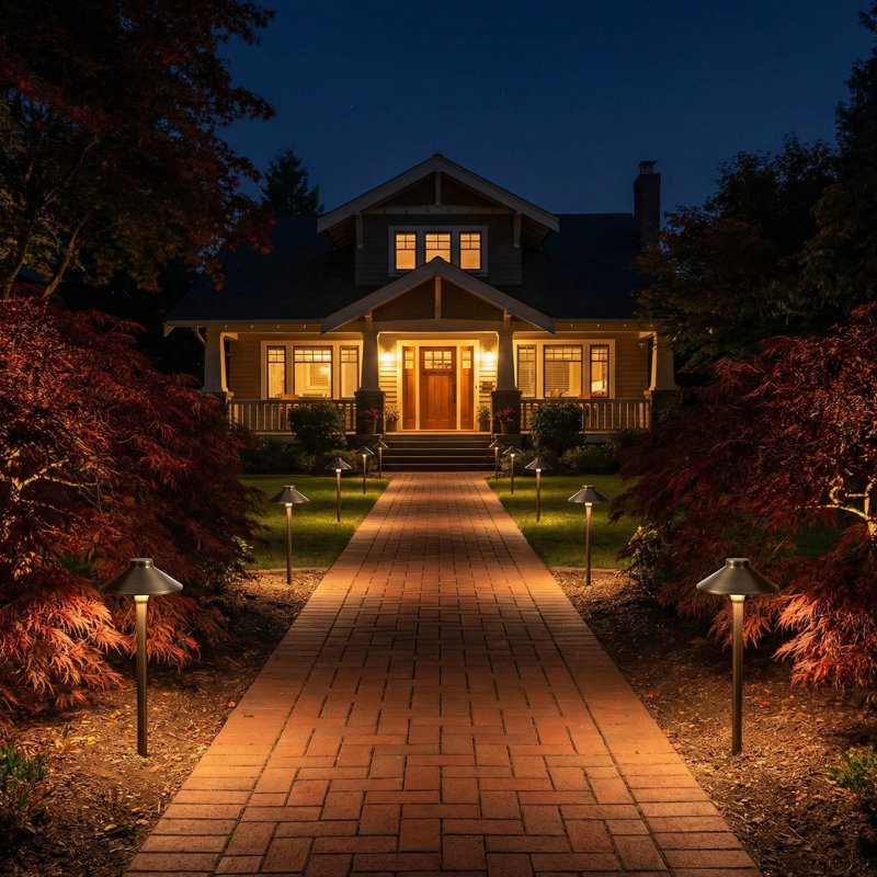 Brass Pathway Light, 20"W * 20"D