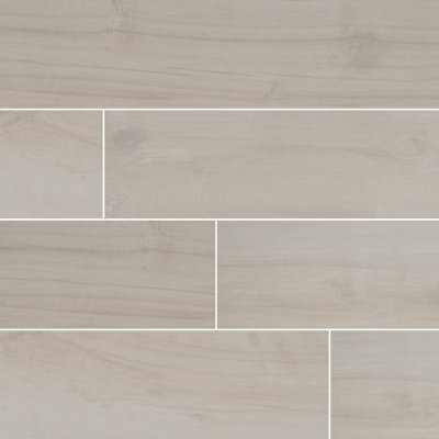 Juniper 6 in. x 36 in. Matte Porcelain Wood Look Floor and Wall Tile