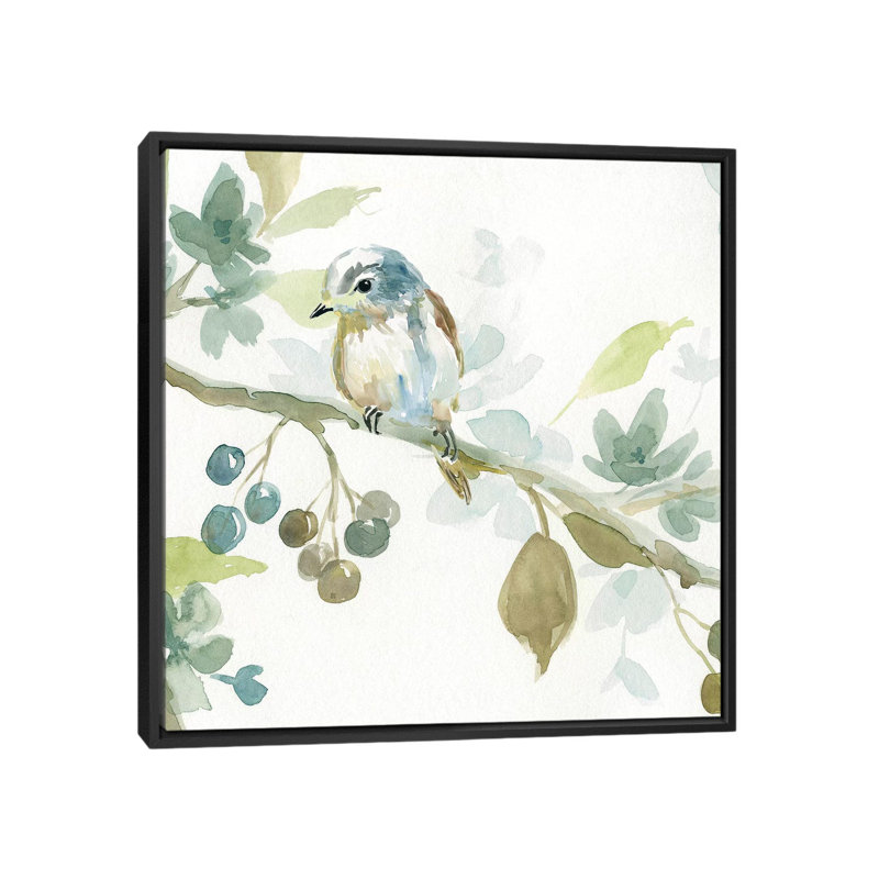«Spring Melody II» par Carol Robinson, reproduction d'art, H 12 po x l 12 po x P 1,5 po, Toile avec cadre noir