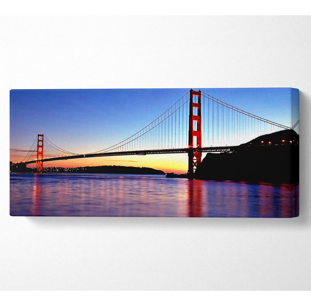 San Francisco Golden Gate Bridge Sonnenaufgang - Kunstdrucke auf Leinwand