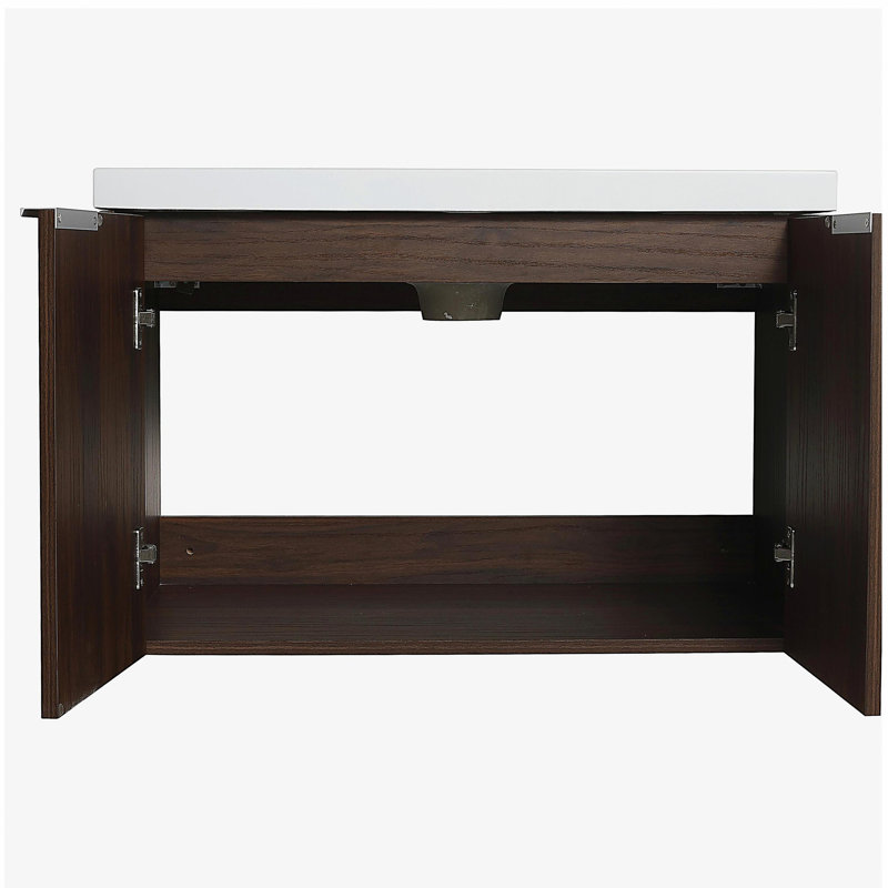 Table de salle de bain avec lavabo, 30 pouces, convient aux petites salles de bain, dimensions 30 x 18 pouces