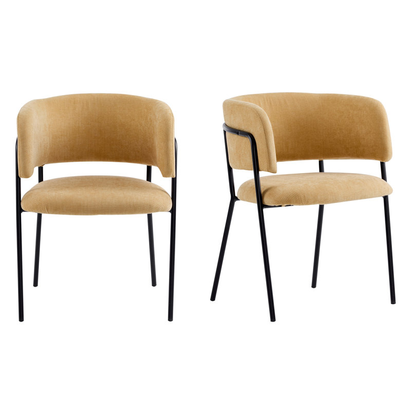 19 " H Upholstered Metal Armchair