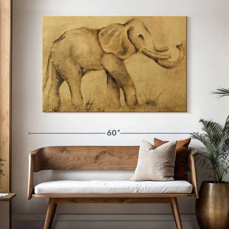 Global Elephant Light, 34" H x 51" W