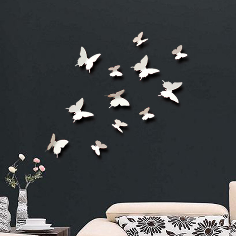 Non-Wall Damaging Wall Decal, White, 2 Packs