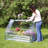 Garmer Outdoor Mini Greenhouse with Metal Raised Garden Bed and Clear Cover - 4' x 3'-96814199