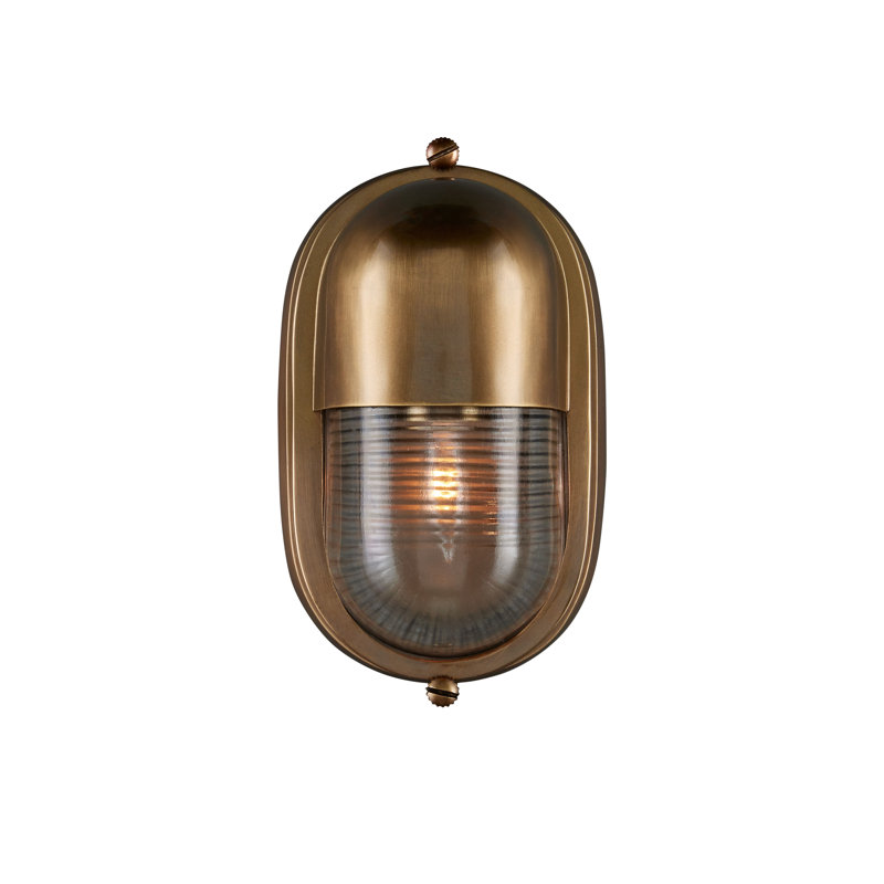 Maritime 1 - Light Outdoor Sconce, Brass