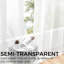 Faux Linen Sheer Curtain Panel Pair-379256347