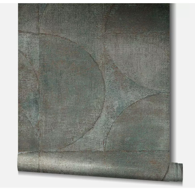 Rouleau de papier peint texturé, Gris, argent, cuivre