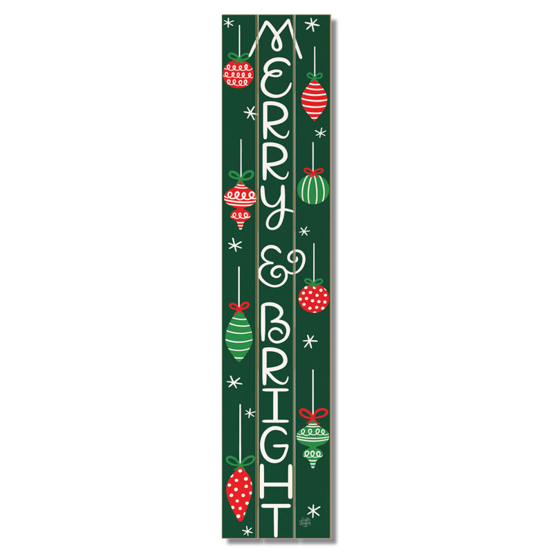 Panneau de bienvenue Merry & Bright