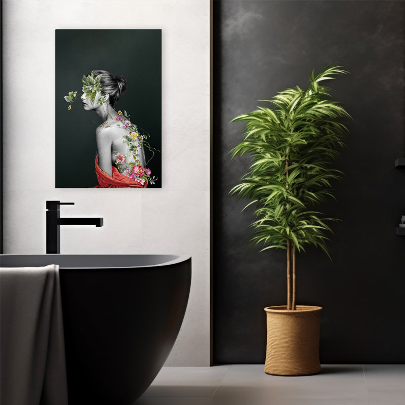 Passion grecque - nature morte florale, pop urbain, surréalisme, fleurs, plantes, art, H 24 po x l 16 po