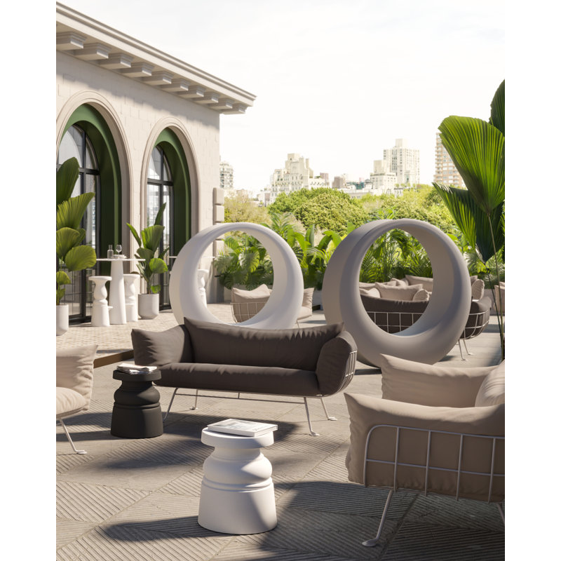O. Outdoor Armchair, Light Gray
