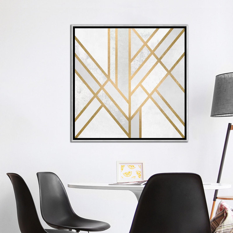 «Art Deco Geometric II» par Elisabeth Fredriksson - impression d'art graphique, H 37 po x l 37 po x P 1,5 po