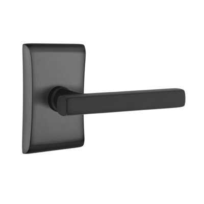 Flat Privacy (Bed & Bath) Door Lever with Rectangle Rosette