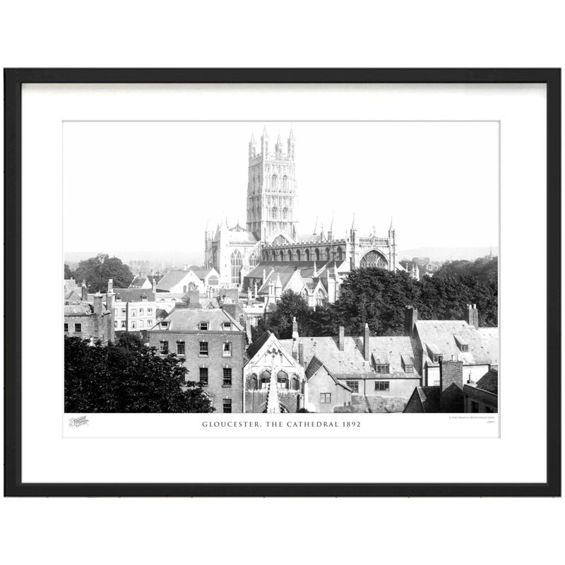 Gloucester, The Cathedral 1892 by Francis Frith - Single Picture Frame Print, 60cm H x 80cm W x 2.3cm D