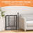 Metal Yard Kennel With 2 Doors