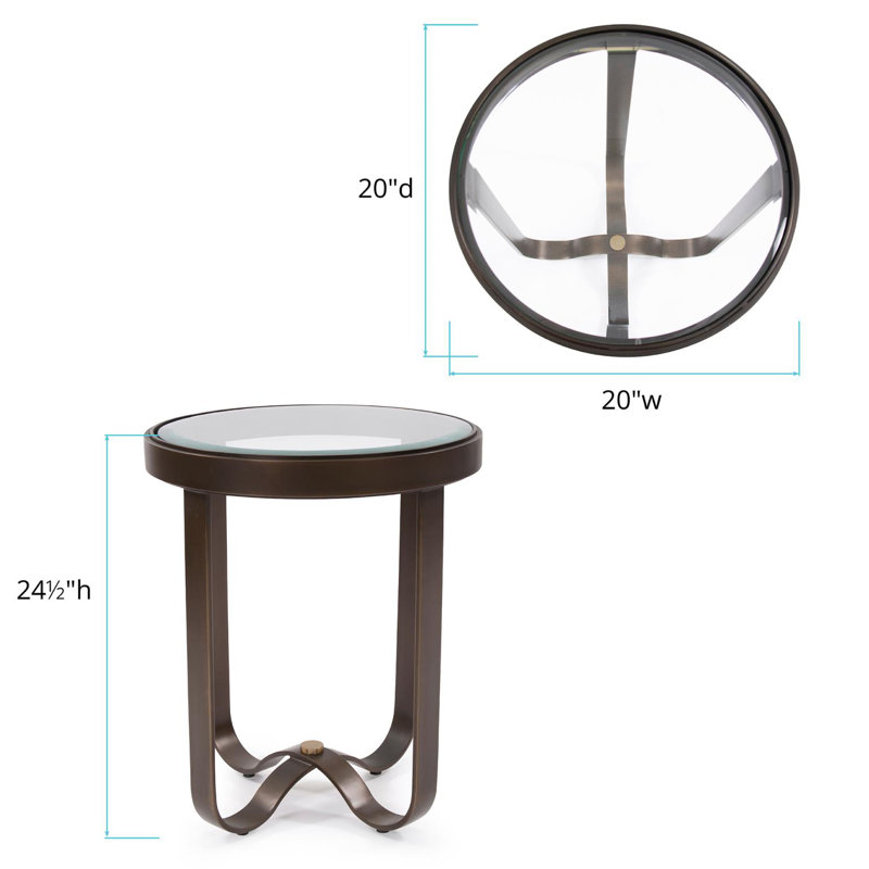 Round Metal Side Table