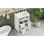 Meuble-lavabo 24 po avec lavabo, meuble-lavabo avec un tiroir rabattable et deux tiroirs, tablette réglable, bois massif et panneau de fibres à densité moyenne-1135887304
